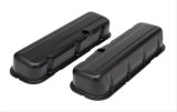 Trans-Dapt Performance Products Valve Covers 8690 CHEVY 396-502 TALL ASPHALT BLACK POWDER COATED VALVE COVERS- UNBAFFLED thumbnail 1
