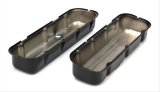 Trans-Dapt Performance Products Valve Covers 8690 CHEVY 396-502 TALL ASPHALT BLACK POWDER COATED VALVE COVERS- UNBAFFLED thumbnail 2