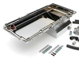 Trans-Dapt Performance Products Oil Pans 0183 Pan & Filter Kit, LS Engine Swap Pan & Remote Sngl Filter Base Combo Kit; Vertical Port, Chrome Pan 7Qt thumbnail 1