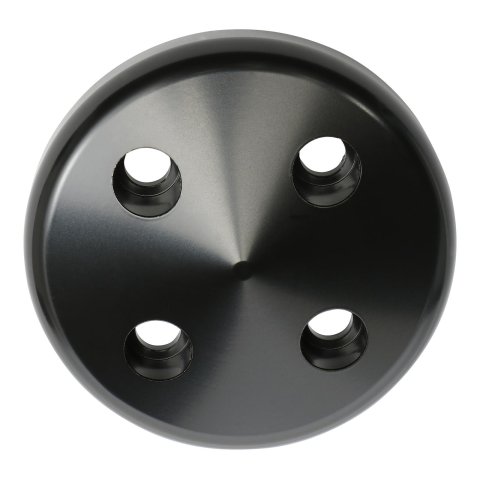 Trans-Dapt Performance Products Water Pump Pulleys 7180 Pulley, Aluminum Pulley Nose Black
