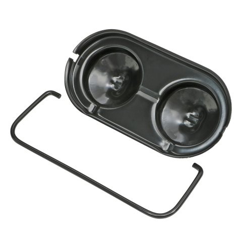 Trans-Dapt Performance Products Master Cylinder Reservoir Covers 7188 Cover, 2 3/8" X 5" Black Brake Cover
