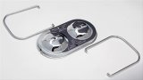 Trans-Dapt Performance Master Cylinder Covers 9102 Cover, Steel, Chrome, Dual Bail, 5 3/4 in. x 3 in., Each thumbnail 2