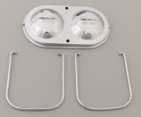 Trans-Dapt Performance Master Cylinder Covers 9102 Cover, Steel, Chrome, Dual Bail, 5 3/4 in. x 3 in., Each thumbnail 3
