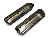 Trans-Dapt Performance Products Valve Covers 8730 SB FORD ASPHALT BLACK POWDER COATED VALVE COVERS thumbnail 1