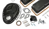 Trans-Dapt Performance PerfectMatch Powdercoated Engine Dress-Up Kits 3055 Kit, PerfectMatch, Steel, Asphalt Black Powdercoated, Chevy, Small Block, Kit thumbnail 4