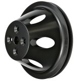 Trans-Dapt Performance Products Water Pump Pulleys 7140 Pulley, SBC Alum Swp Sngl Upper Pulley Black thumbnail 1
