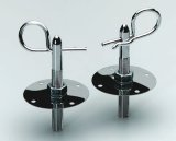 Trans-Dapt Performance Products Hood Pin Replacement Components 4051 Pins, Hairpin-Style, Steel, Chrome Plated, Two Pins, Two Scuff Plates, Kit thumbnail 2