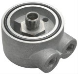 Trans-Dapt Performance Oil Cooler Sandwich Adapters 1358 Adapter, Filter, Sandwich, Aluminum, Natural, 20mm x 1.5mm Thread, 3/8 in. NPT Inlet/Outlet, Each thumbnail 1