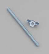 Trans-Dapt Performance Air Filter Assembly Studs 2178 Cleaner Stud/Nut, Steel, Chrome Plated, 1/4 in.-20 Thread, 4.0 in. Length, Each thumbnail 2