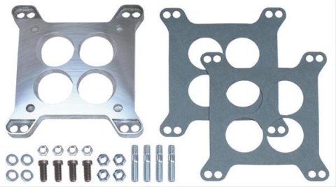 Trans-Dapt Performance Carburetor Adapters 2090 Adapter, Ported, Square Bore Carburetor, 4-Barrel Manifold, .500 in. Thick, Kit thumbnail 1