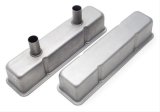 Trans-Dapt Performance Circle Track Valve Covers 5532 Covers, Tall, Steel, Natural, Plain, Chevy, Small Block, Pair thumbnail 1