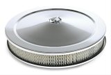 Trans-Dapt Performance Chrome Air Cleaners 2315 Filter Assembly, 14 in. Diameter, Round, Flat Base, Steel, Chrome, 2 1/8 in. Filter Height, Each thumbnail 2