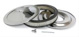 Trans-Dapt Performance Chrome Air Cleaners 2315 Filter Assembly, 14 in. Diameter, Round, Flat Base, Steel, Chrome, 2 1/8 in. Filter Height, Each thumbnail 3