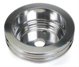 Trans-Dapt Performance Aluminum Crankshaft Pulleys 6057 Pulley, V-Belt, 2-Groove, 6.6 in., Aluminum, Polished, Chevy, Small Block, Long Pump, Each thumbnail 2