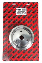 Trans-Dapt Performance Aluminum Crankshaft Pulleys 6058 Pulley, V-Belt, 3-Groove, Aluminum, Polished, Chevy, Small Block, Long Pump, Each thumbnail 1