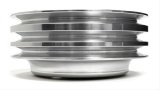 Trans-Dapt Performance Aluminum Crankshaft Pulleys 6058 Pulley, V-Belt, 3-Groove, Aluminum, Polished, Chevy, Small Block, Long Pump, Each thumbnail 4