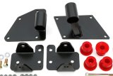 Trans-Dapt Performance Engine Swap Motor Mounts 9720 Mounts, Swap, Complete Mount, Bolt-In, Steel/Urethane, Black/Red, Ford, F-Series, 429/460, RWD, Kit thumbnail 2