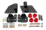 Trans-Dapt Performance Engine Swap Motor Mounts 9720 Mounts, Swap, Complete Mount, Bolt-In, Steel/Urethane, Black/Red, Ford, F-Series, 429/460, RWD, Kit thumbnail 3