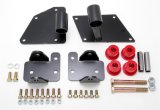Trans-Dapt Performance Engine Swap Motor Mounts 9720 Mounts, Swap, Complete Mount, Bolt-In, Steel/Urethane, Black/Red, Ford, F-Series, 429/460, RWD, Kit thumbnail 4