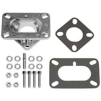 Trans-Dapt Performance Carburetor Adapters 2125 Adapter, Aluminum, Weber DGV, DGEV Series Carbs to Jeep 1-Barrel, 1.625 in. Height, Studs, Gaskets thumbnail 3