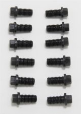 Trans-Dapt Performance Header Bolts 8885 Bolt, Steel, Black Oxide, Reduced Hex Head, 3/8 in.-16, 0.750 in. Length, Set of 12 thumbnail 1