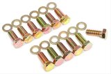Trans-Dapt Performance Intake Manifold Bolts 4925 Bolts, Manifold, Steel, Gold Iridite, Hex Head, AMC 290-401, Chevy Big Block, Set of 16 thumbnail 1