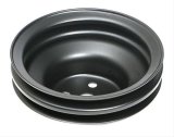 Trans-Dapt Performance Powdercoated Pulleys 8307 Water Pump Pulley, V-belt Style, 2-groove, Steel, Black Powdercoated, 5.875 in. O.D., Ford, 289, Each thumbnail 2