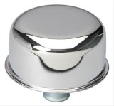 Trans-Dapt Performance Chrome Valve Cover Breathers 9171 Breather, Push-In, Round, Steel, Chrome, Plain, Each thumbnail 1