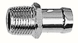 Trans-Dapt Performance Hose Adapters 9515 Fitting, Adapter, NPT to Barb, Straight, Steel, Chrome, 1/2 in. NPT, 5/8 in. Barb, Each thumbnail 3