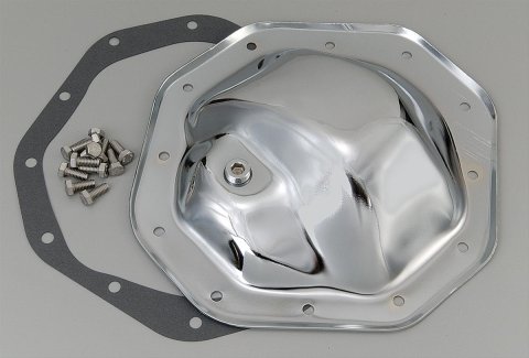 Trans-Dapt Performance Chrome 12 Bolt Chrysler 9.25 Inch Differential Cover 9041 Cover, Steel, Chrome, Mopar, in., Kit