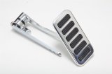 Trans-Dapt Performance Products Pedal Assemblies 8956 STEEL ARM & POLISHED ALUMINUM GAS PEDAL WITH SIX RUBBER INSERTS- CHROME thumbnail 1