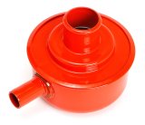Trans-Dapt Performance Products Valve Cover Breathers 9949 PUSH-IN BREATHER CAP WITH TUBE- CHEVY ORANGE POWDER-COAT thumbnail 1