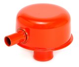 Trans-Dapt Performance Products Valve Cover Breathers 9949 PUSH-IN BREATHER CAP WITH TUBE- CHEVY ORANGE POWDER-COAT thumbnail 2