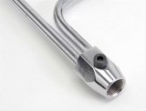 Trans-Dapt Performance Fuel Lines 2193 Line, Steel, Chrome, 9-5/16 in. Line Spacing, 1/8 in. NPT Threaded Port, Each thumbnail 2