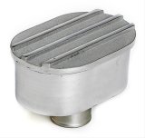 Trans-Dapt Performance Aluminum Valve Cover Breathers 6617 Breather, Round, Push-in, Shielded, Finned Top, Aluminum, Polished, 1.25 in. Hole Size, Each thumbnail 2