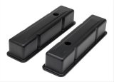 Trans-Dapt Performance Products Valve Covers 8686 CHEVY 283-400 TALL ASPHALT BLACK POWDER COATED BAFFLED VALVE COVERS thumbnail 1