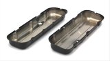 Trans-Dapt Performance Products Valve Covers 8691 CHEVY 396-502 SHORT ASPHALT BLACK POWDER COATED VALVE COVERS- UNBAFFLED thumbnail 1