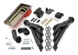 Trans-Dapt Performance Swap-In-A-Box Complete Engine Swap Kits 46004 Kit, LS, GM A-Body, Steel Headers, Black Ceramic Coated, 1 3/4 in. Primary Tube, Steel Oil Pan, Red Painted, Kit thumbnail 2