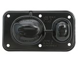Trans-Dapt Performance Products Master Cylinder Reservoir Covers 7341 Cover, 3" X 5 5/8" Black Brake Cover thumbnail 3