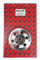 Trans-Dapt Performance Aluminum Water Pump Pulleys 6055 Pulley, V-Belt, 2-Groove, Aluminum, Polished, Chevy, Small Block, Long Pump, Each thumbnail 1