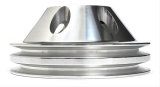 Trans-Dapt Performance Aluminum Water Pump Pulleys 6055 Pulley, V-Belt, 2-Groove, Aluminum, Polished, Chevy, Small Block, Long Pump, Each thumbnail 4