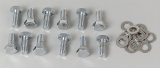 Trans-Dapt Performance Differential Cover Bolts 9278 Bolts, Steel, Chrome, Hex, Dana 44, GM, 8.2 in., 8.5 in., 8.875 in. Pass. Car, Set of 12 thumbnail 1