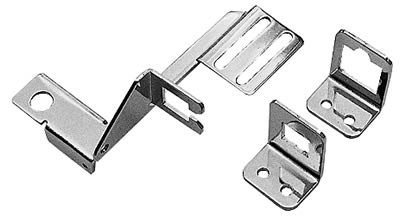 Trans-Dapt Performance Carburetor Linkage Plates 9620 Carb Mounted Bracket with Automatic Transmission Chrome thumbnail 1