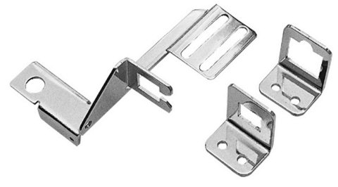 Trans-Dapt Performance Carburetor Linkage Plates 9620 Carb Mounted Bracket with Automatic Transmission Chrome thumbnail 2