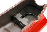 Trans-Dapt Performance Drag Race Oil Pans 9726 Pan, Steel, Orange, 7 qt., Chevy, Small Block, Each thumbnail 2