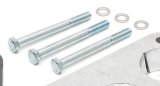 Trans-Dapt Performance Swirl-Torque TBI Spacers 2533 Throttle Body Spacer, Swirl-Torque, Aluminum, Natural, 1 in., Chevy, GMC, Pickup/SUV, Each thumbnail 2