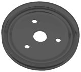 Trans-Dapt Performance Steel Crankshaft Pulleys 8602 Pulley, V-Belt, 1-Groove, Steel, Black, Chevy, Small Block, Short Pump, Each thumbnail 2