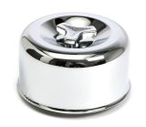 Trans-Dapt Performance Chrome Air Cleaners 2399 Cleaner Assembly, Chrome, 4 5/8 in. Diameter, Closed Style, Paper Element, 2.062 in./2.625 in. Inlet, Each thumbnail 3