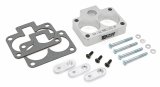 Trans-Dapt Performance Smooth Bore TBI Spacers 2715 Throttle Body Spacer, Bore, Aluminum, Natural, 1 in., Dodge, Each thumbnail 2