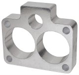 Trans-Dapt Performance Smooth Bore TBI Spacers 2715 Throttle Body Spacer, Bore, Aluminum, Natural, 1 in., Dodge, Each thumbnail 3